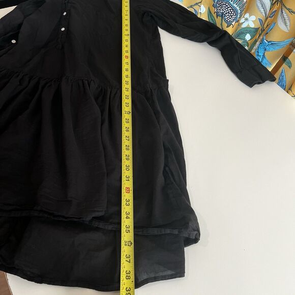 Grayson Frank & Eileen The Changemaker Mini Dress Women Size M Black Long Sleeve - Picture 8 of 9